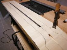 Der Halsstab ist eingepasst